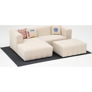 Beyza mini divan sofa venstre - Krem