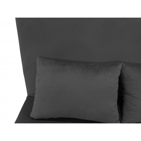 Sovesofa Helsingborg - Mørkegrå fløyel | 193 cm Sovesofa Helsingborg - Mørkegrå fløyel | 193 cm