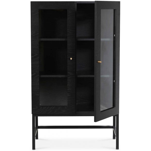 Carl vitrineskap (Highboard) - Svartbeiset eik Carl vitrineskap (Highboard) - Svartbeiset eik