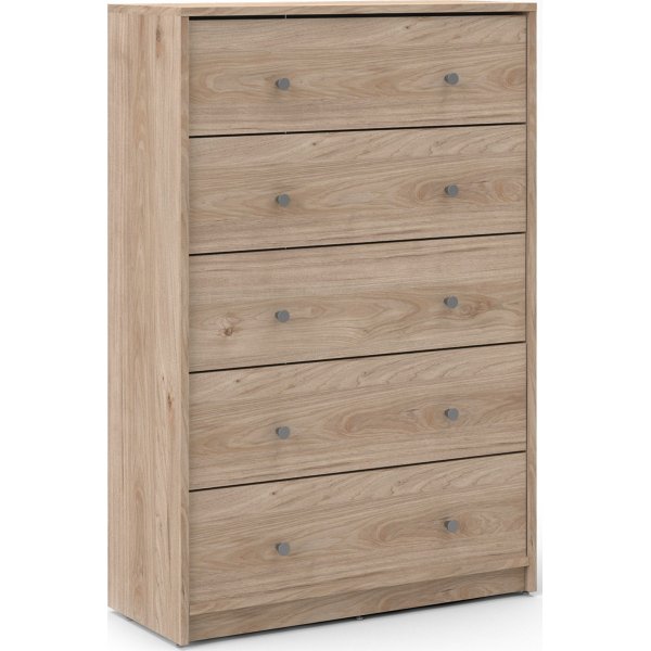 mai kommode med 5 skuffer - Hickory