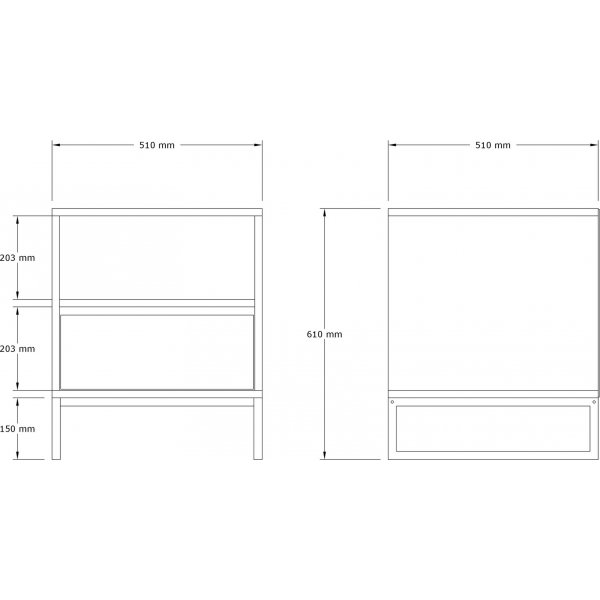 Lindau nattbord - Hvit Lindau nattbord - Hvit