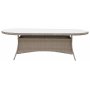 Spisegruppe med 8 stoler og spisebord 230 x 100 cm beige/naturfarget - Menton/Pino