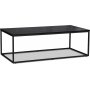 Solano salongbord XL 140 cm - Svartbeiset ask