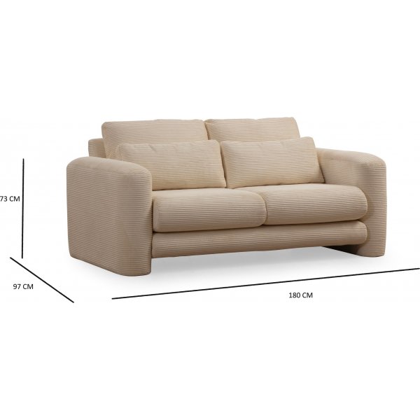 Suzy 2-seters sofa - Beige