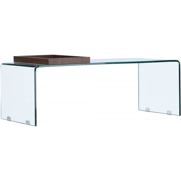 Telemark salongbord 110 x 50 cm - Gjennomsiktig/Valntt