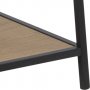Seaford stigehylle 77x138 cm - Eik/sort