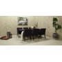 Manhattan spisebord 220 cm - Svartbeiset ask