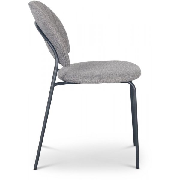 Hogr�n stol - Gr�tt stoff /svart