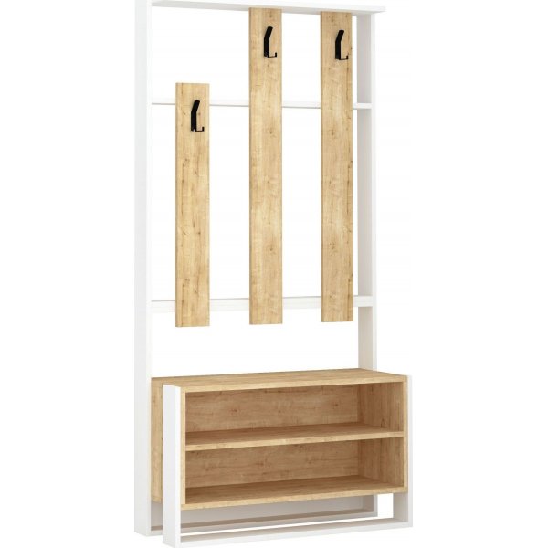 Chester gangmbel - Hvit/eik