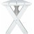 Scottsdale utendrs gruppebord 150 cm inkl. 2 benker - Hvit
