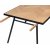 Fiskebein tilleggsbrett 45 x 90 cm - Sort / Eik