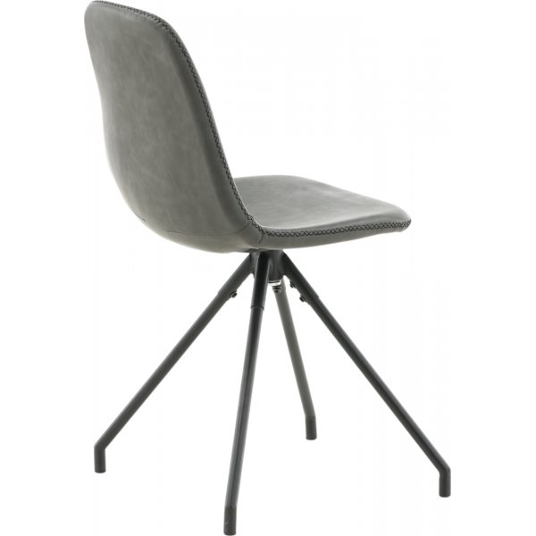 Bridge svingbar spisestol - Sort PU Bridge svingbar spisestol - Sort PU