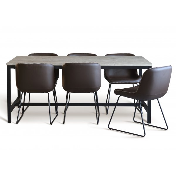 Texas spisebord hvitkalket 180 x 90 cm Texas spisebord hvitkalket 180 x 90 cm