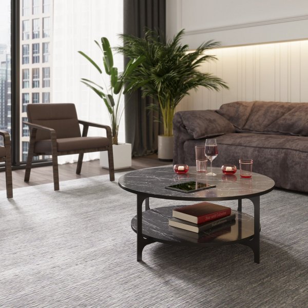 Versy salongbord - Svart marmor Versy salongbord - Svart marmor