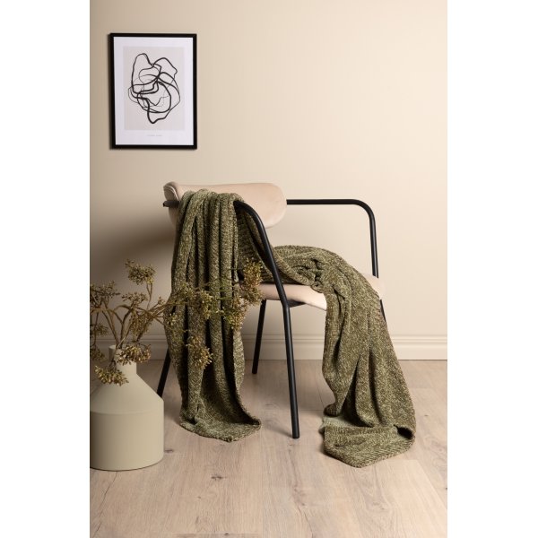 Nemy pledd, 130x170 cm - Grønn Nemy pledd, 130x170 cm - Grønn