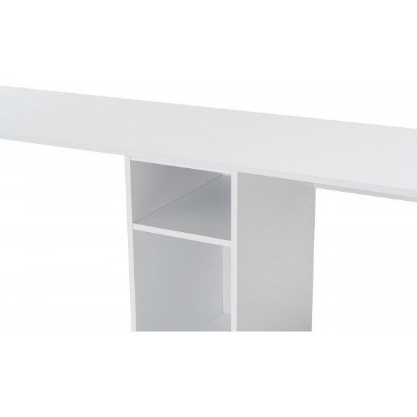 Twin skrivebord - Hvit/gull Twin skrivebord - Hvit/gull