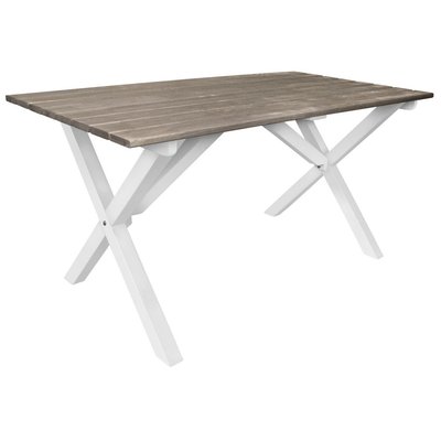 Spisebord Scottsdale 150 cm - Hvit/Shabby Chic grå