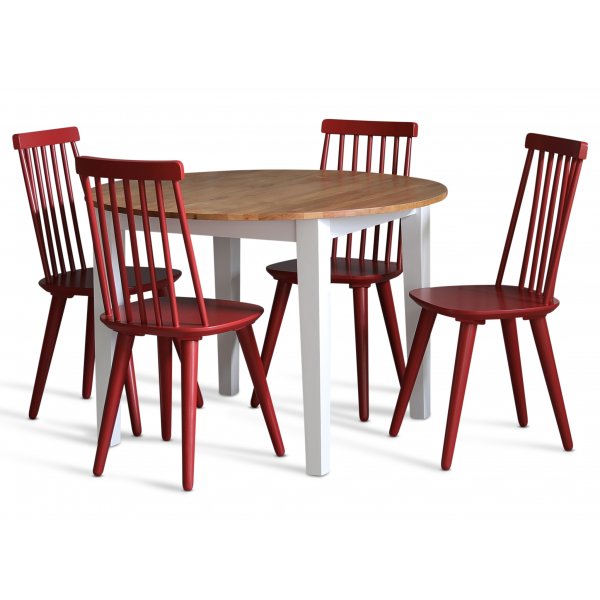 Rød pinnestol RAL3003 + Flekkfjerner for møbler Rød pinnestol RAL3003 + Flekkfjerner for møbler