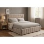 Sengeramme med LED-belysning 160 x 200 cm