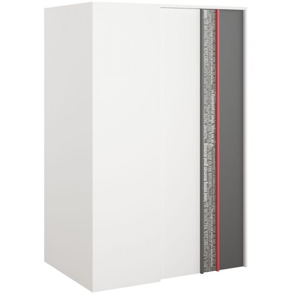 Jacklyn garderobe - Hvit/graphite - Hyrevendt
