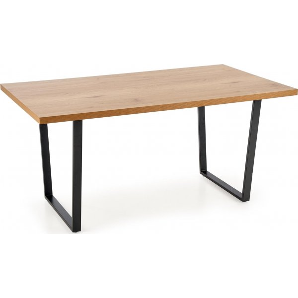 Gentofte spisebord 160 cm - Eik/sort