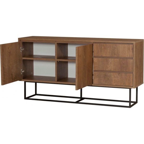 Ruba skjenk - Valn�tt/svart + M�belf�tter