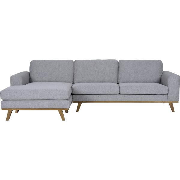 Sofa med vendbar divan grå 283 cm Sofa med vendbar divan grå 283 cm