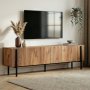 TV-stativ Nemming 180 cm - Atlantic Pine/Svart