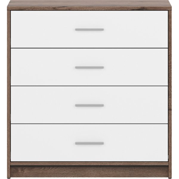 Nepo Plus kommode - M�rk eik/hvit