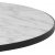 Soli salongbord 85 cm - Hvit marmor/svart