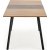 Brom spisebord 120-160 x 80 cm - Eik/gr