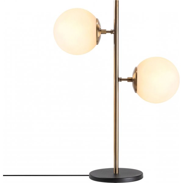 Fasett bordlampe, Opal - Vintage