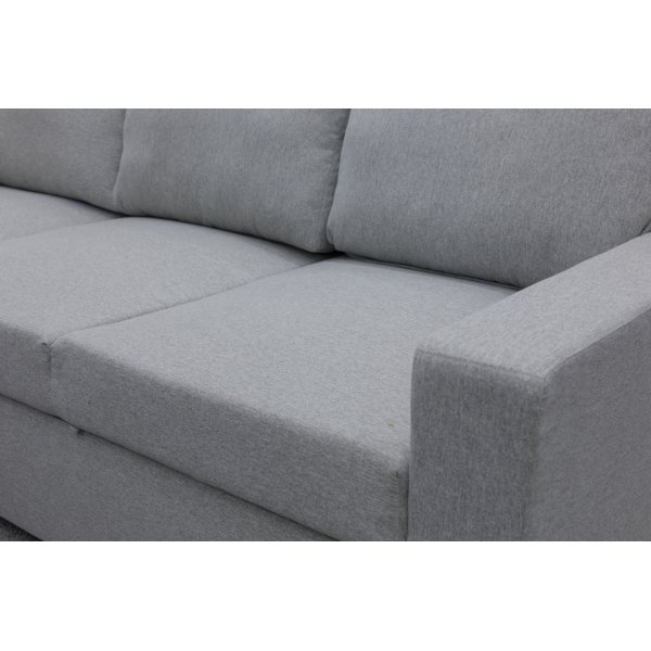 Sovesofa Belissa frem oppredet hjørnesofa - lysgrå Rocco + Flekkfjerner for møbler Sovesofa Belissa frem oppredet hjørnesofa - lysgrå Rocco + Flekkfjerner for møbler