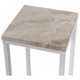 Accent nattbord/pidestall 65 - Hvit / beige