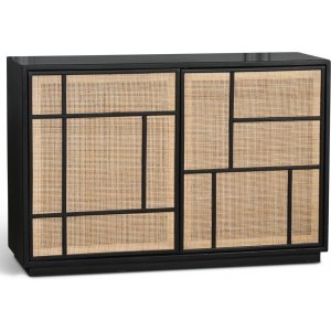 Stockholm skjenk med rottingdrer - 120 cm bred + Mbelftter