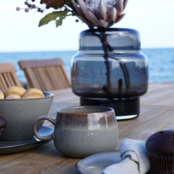 Selma tallerken �21 cm 4-pakning - Gr�/Brun