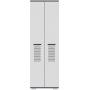 Asimo garderobeskap 60 x 44,6 x 183 cm - Antrasitt/hvit