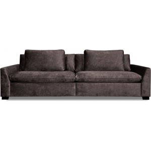 Gabby 4-seters sofa - Mrk gr flyel