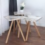 Trippelsett bord 34 x 34 cm - Grmarmorert