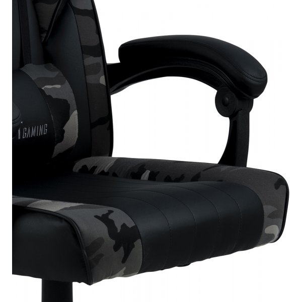 Canyon kontorstol / gamingstol - Sort PU/grå Canyon kontorstol / gamingstol - Sort PU/grå