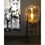 Elements gulvlampe - Sort/klart glass