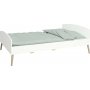Softline seng 140 x 200 cm - Hvit