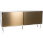 Volume sidebord 178 cm - Hvit/messing