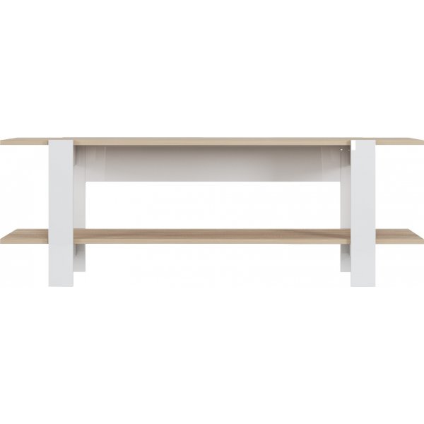 Bari media benk - Hvit/sonoma eik Bari media benk - Hvit/sonoma eik