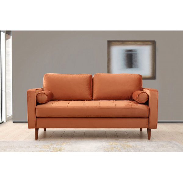 Gabby 2-seters sofa - Oransje Gabby 2-seters sofa - Oransje