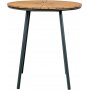 Cleveland rundt spisebord 70 cm - Teak/Sort