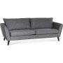 Country 2,5-seter sofa - Gr (stoff) / Svarte ben
