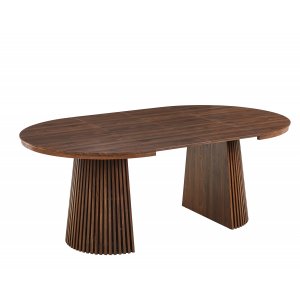 Crossby rundt spisebord uttrekkbart 120-200 cm - Valntt