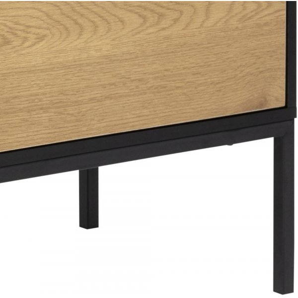 Seaford Skjenk - Svart/eik