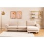 Berlin divan sofa med treben hyre - Krem